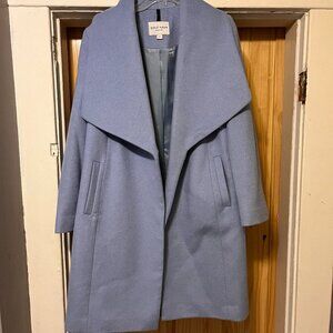 Cole Haan Light Blue Wool Pea Coat